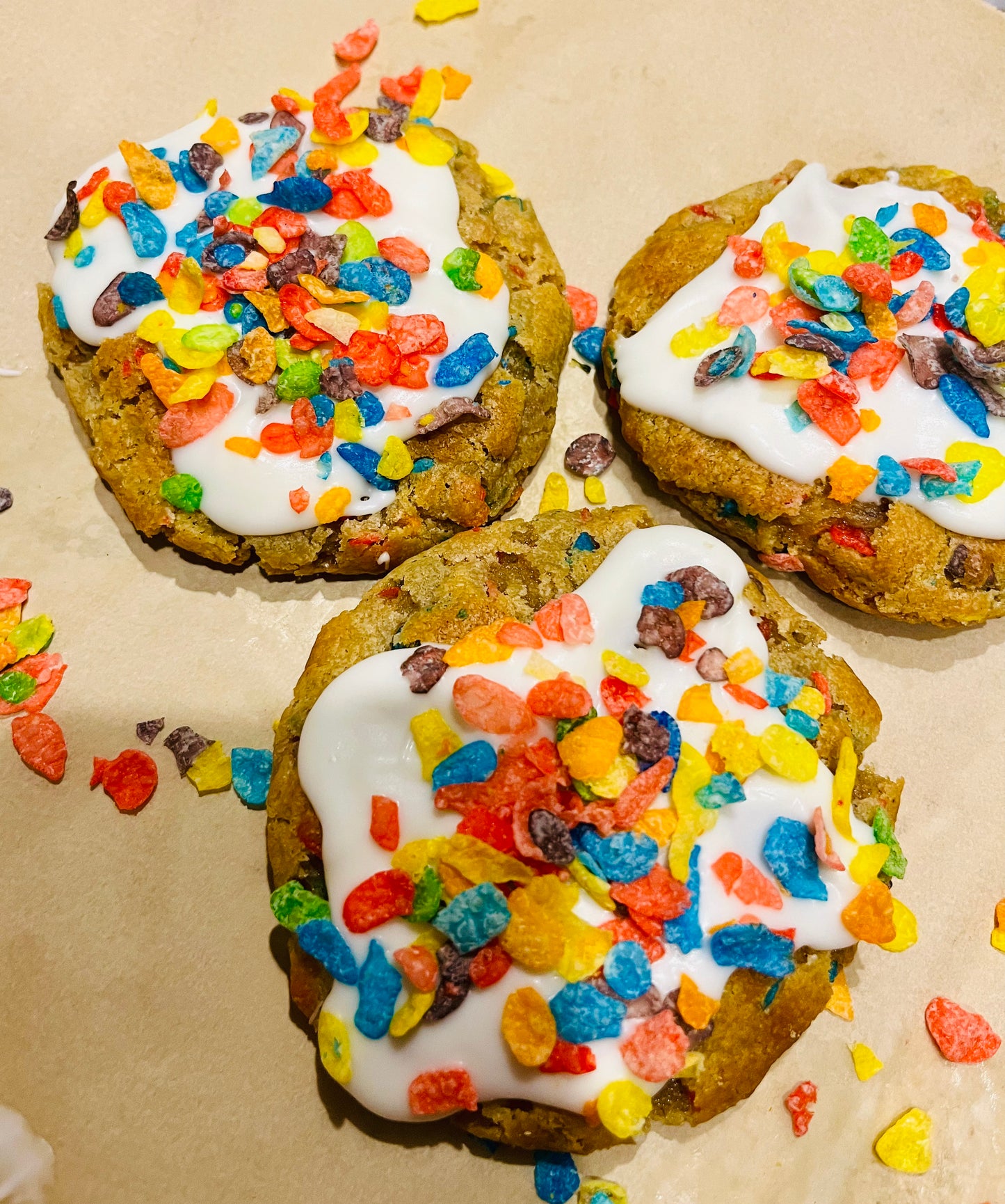 Fruity pebble cookies 6 pack