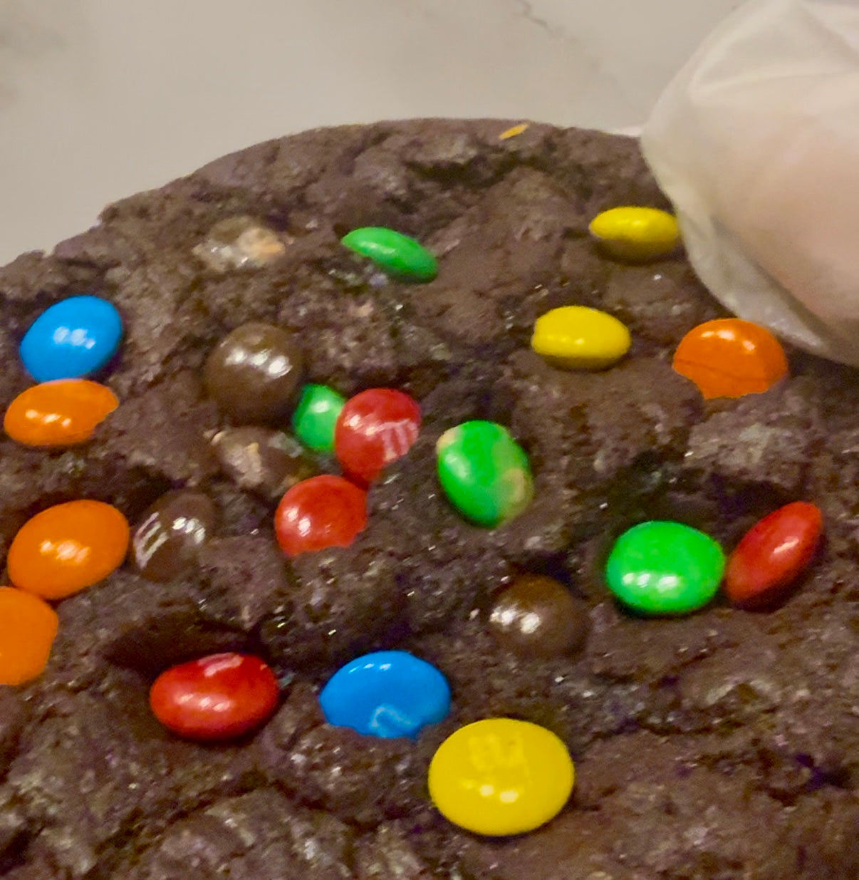Double Chocolate M&m cookies 4 count