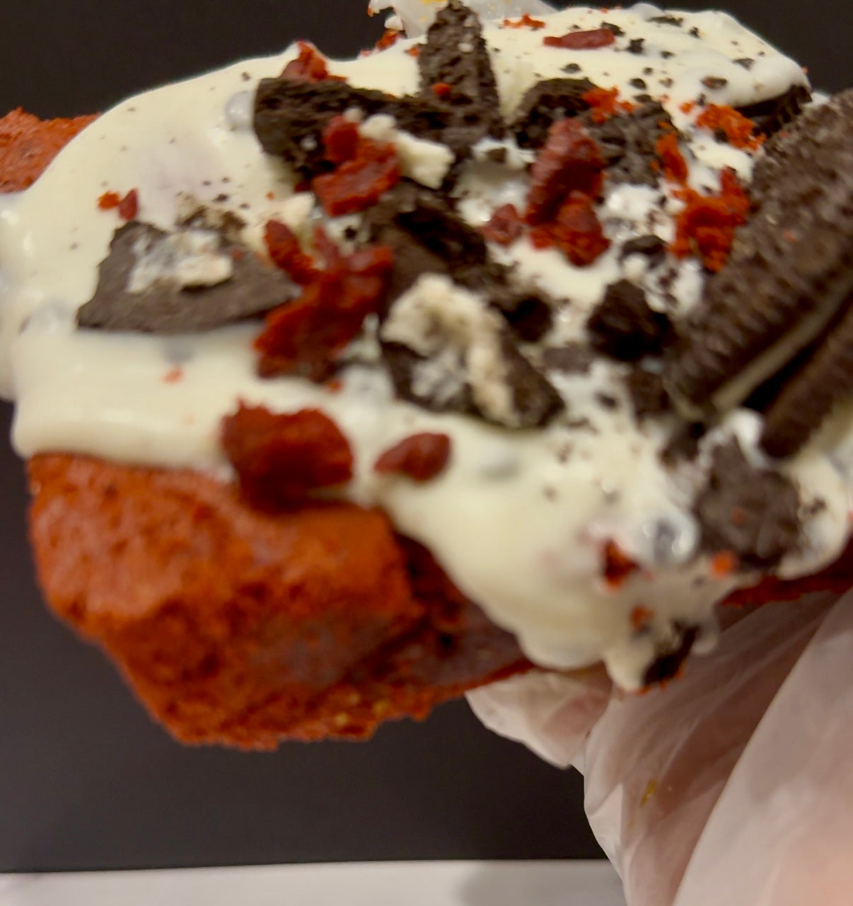 Red velvet cookies and crème brownies