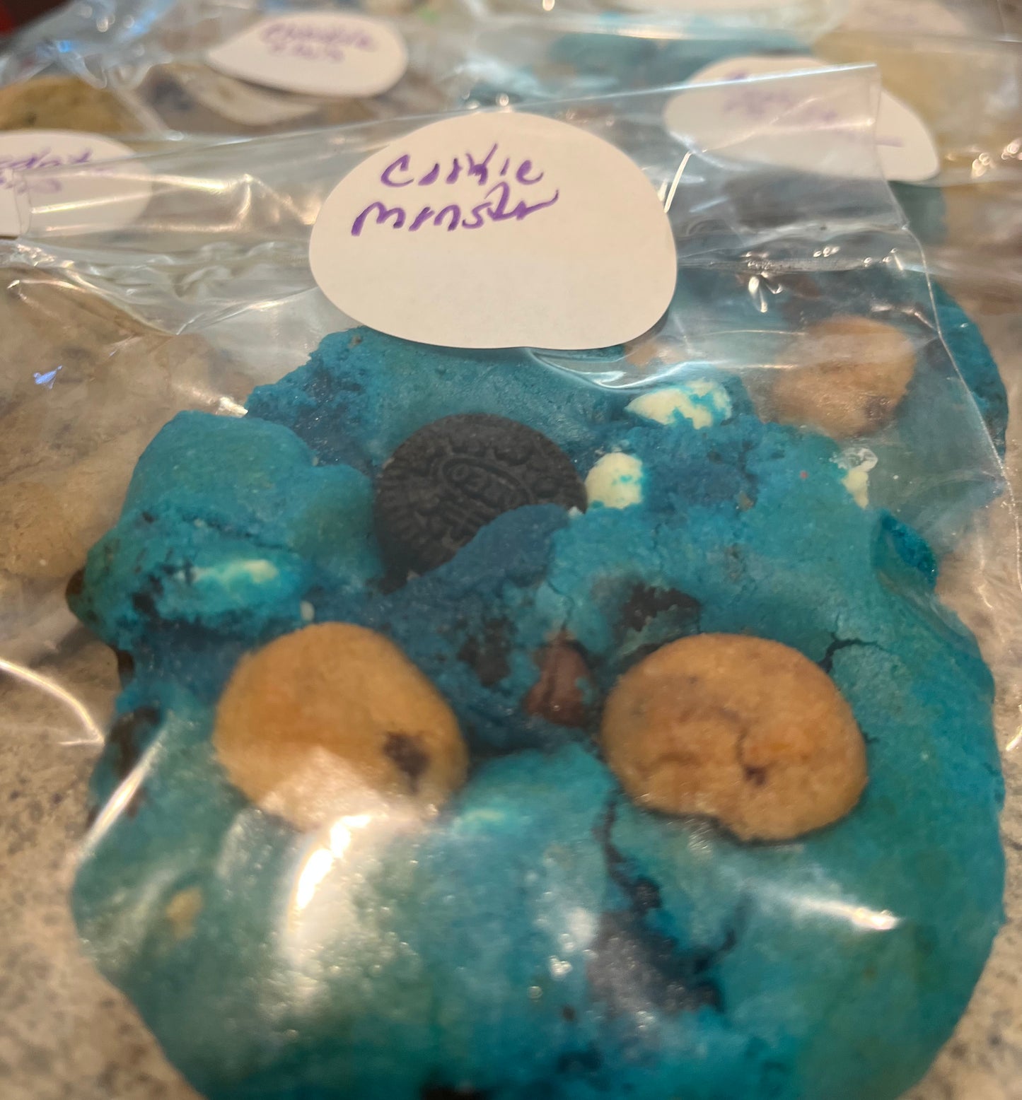 Cookie Monster cookies 4 pack